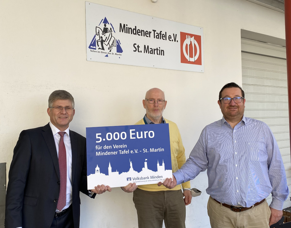 Spendenübergabe Mindener Tafel