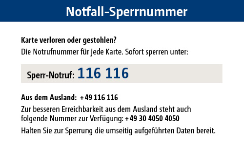 Karten und Online-Banking sperren  VerbundVolksbank OWL